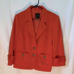 Dark orange collared blazer, The Limited, size L